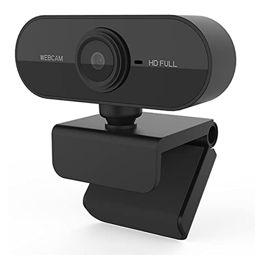 Webcam mit mikrofon Kamera pc cam, 1080p HD, 360° verstellbar USB Webcam für Konferenz Live Streaming Aufnahme Kompatibel mit Skype/Zoom/YouTube von Vinmooog