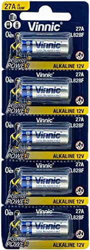 Vinnic Blister mit 5 Batterien, 27 A, Alkali, 12 V, L828f L828f von Vinnic