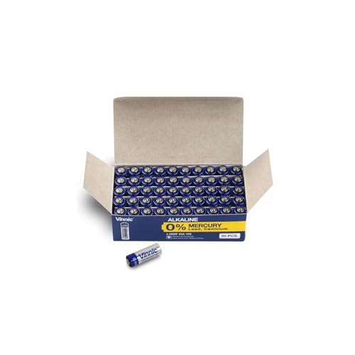 Vinnic Bulk 23A/L1028F Alkali-Batterien, 12 V, 50 Stück von Vinnic
