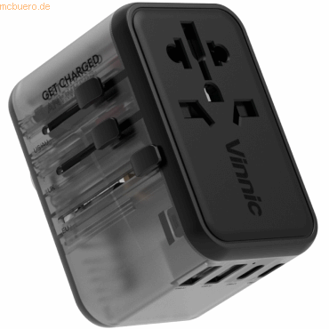 Vinnicpower Vinnic TABOCHE GaN Travel Adapter 65W, black Vinnicpower Vinnic TABOCHE GaN Travel Adapter 65W, black von Vinnicpower