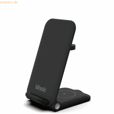 Vinnicpower Vinnic TRIVOR 3-in-1 Travel Wireless Charging Dock, black Vinnicpower Vinnic TRIVOR 3-in-1 Travel Wireless Charging Dock, black von Vinnicpower