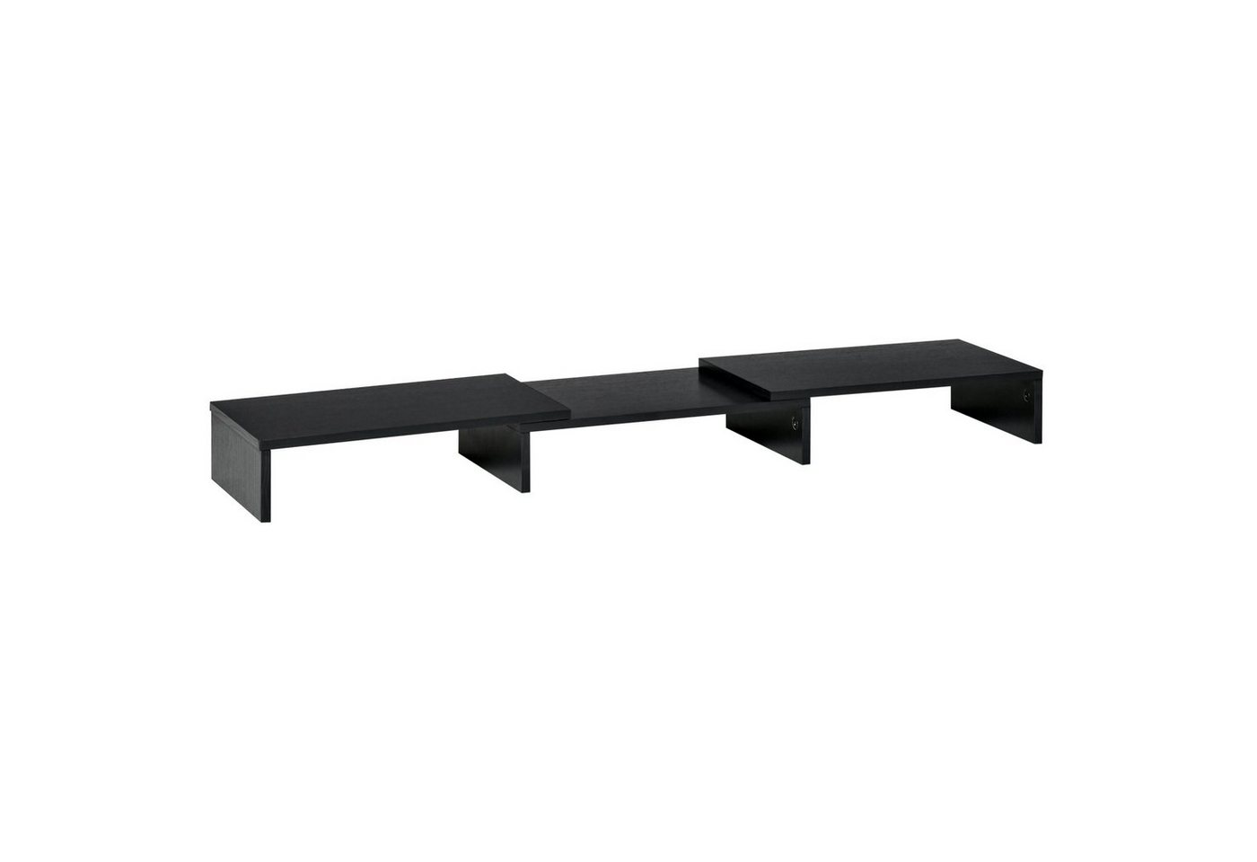 Vinsetto Monitorständer Monitor-Halterung, (Set, 1-tlg., Monitorständer, Monitorständer verstellbar doppelter Bildschirmständer Holzregal) von Vinsetto