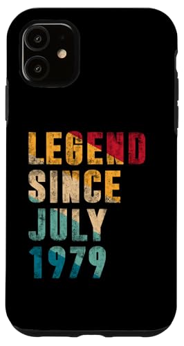 Legend Since Juli 1979 Funny 46 Year Old Retro 46th Birthday Hülle für iPhone 11 Legend Since Juli 1979 Funny 46 Year Old Retro 46th Birthday Hülle für iPhone 11 von Vintage Anniversary Birthday Awesome Gifts By Mj