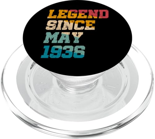 Legend Since May 1936 Lustiger 89. Geburtstag im Retro-Look, 89 Jahre alt PopSockets PopGrip für MagSafe Legend Since May 1936 Lustiger 89. Geburtstag im Retro-Look, 89 Jahre alt PopSockets PopGrip für MagSafe von Vintage Anniversary Birthday Awesome Gifts By Mj