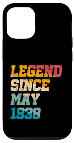 Legend Since May 1938 Lustiger 87-jähriger Retro-Look zum 87. Geburtstag Hülle für iPhone 12/12 Pro Legend Since May 1938 Lustiger 87-jähriger Retro-Look zum 87. Geburtstag Hülle für iPhone 12/12 Pro von Vintage Anniversary Birthday Awesome Gifts By Mj