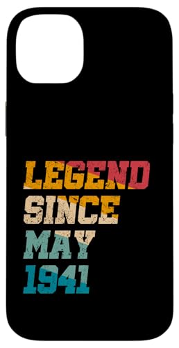 Legend Since May 1941 Lustiger 84. Geburtstag im Retro-Look, 84 Jahre Hülle für iPhone 14 Plus Legend Since May 1941 Lustiger 84. Geburtstag im Retro-Look, 84 Jahre Hülle für iPhone 14 Plus von Vintage Anniversary Birthday Awesome Gifts By Mj