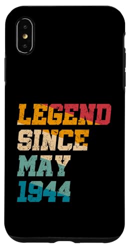 Legend Since May 1944 Lustiger 81. Geburtstag im Retro-Look, 81 Jahre alt Hülle für iPhone XS Max Legend Since May 1944 Lustiger 81. Geburtstag im Retro-Look, 81 Jahre alt Hülle für iPhone XS Max von Vintage Anniversary Birthday Awesome Gifts By Mj