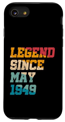 Legend Since May 1948 Lustiger 77. Geburtstag im Retro-Look, 77 Jahre alt Hülle für iPhone SE (2020) / 7 / 8 von Vintage Anniversary Birthday Awesome Gifts By Mj