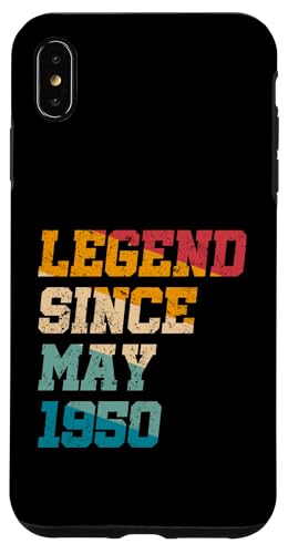 Legend Since May 1950 Lustiger 75. Geburtstag im Retro-Look, 75 Jahre alt Hülle für iPhone XS Max Legend Since May 1950 Lustiger 75. Geburtstag im Retro-Look, 75 Jahre alt Hülle für iPhone XS Max von Vintage Anniversary Birthday Awesome Gifts By Mj