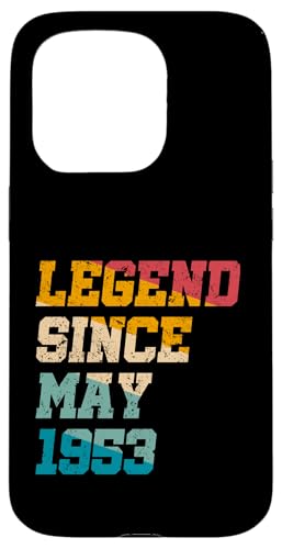 Legend Since May 1953 Lustiger 72. Geburtstag im Retro-Look, 72 Jahre alt Hülle für iPhone 15 Pro Legend Since May 1953 Lustiger 72. Geburtstag im Retro-Look, 72 Jahre alt Hülle für iPhone 15 Pro von Vintage Anniversary Birthday Awesome Gifts By Mj
