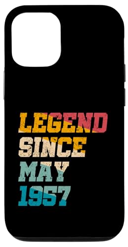 Legend Since May 1957 Lustiger 68. Geburtstag im Retro-Look, 68 Jahre alt Hülle für iPhone 12/12 Pro Legend Since May 1957 Lustiger 68. Geburtstag im Retro-Look, 68 Jahre alt Hülle für iPhone 12/12 Pro von Vintage Anniversary Birthday Awesome Gifts By Mj
