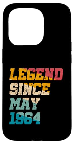 Legend Since May 1964 Lustiger 61. Geburtstag im Retro-Look, 61 Jahre alt Hülle für iPhone 15 Pro Legend Since May 1964 Lustiger 61. Geburtstag im Retro-Look, 61 Jahre alt Hülle für iPhone 15 Pro von Vintage Anniversary Birthday Awesome Gifts By Mj