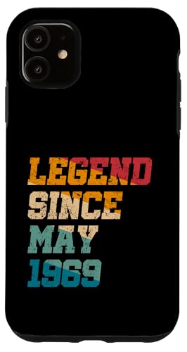 Legend Since May 1969 Lustiger 56. Geburtstag im Retro-Look, 56 Jahre Hülle für iPhone 11 von Vintage Anniversary Birthday Awesome Gifts By Mj