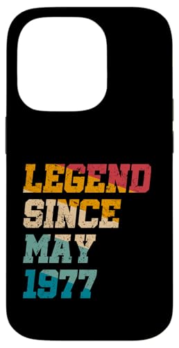 Legend Since May 1977 Lustiger 48. Geburtstag im Retro-Look Hülle für iPhone 14 Pro von Vintage Anniversary Birthday Awesome Gifts By Mj