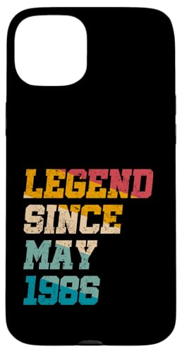 Legend Since May 1986 Lustiger 39jähriger Retro-Look zum 39. Geburtstag Hülle für iPhone 15 Plus Legend Since May 1986 Lustiger 39jähriger Retro-Look zum 39. Geburtstag Hülle für iPhone 15 Plus von Vintage Anniversary Birthday Awesome Gifts By Mj