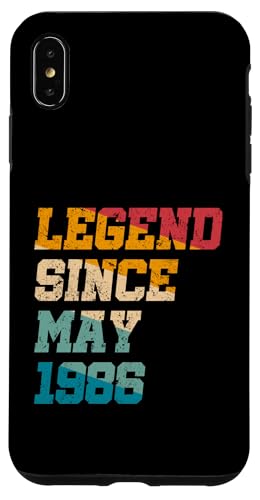 Legend Since May 1986 Lustiger 39jähriger Retro-Look zum 39. Geburtstag Hülle für iPhone XS Max Legend Since May 1986 Lustiger 39jähriger Retro-Look zum 39. Geburtstag Hülle für iPhone XS Max von Vintage Anniversary Birthday Awesome Gifts By Mj