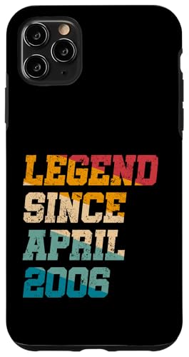 Legend Since April 2006 Lustiges Geschenk zum 19. Geburtstag Hülle für iPhone 11 Pro Max Legend Since April 2006 Lustiges Geschenk zum 19. Geburtstag Hülle für iPhone 11 Pro Max von Vintage Anniversary Birthday Novelty Gifts By Mj