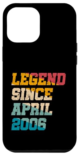 Legend Since April 2006 Lustiges Geschenk zum 19. Geburtstag Hülle für iPhone 12 Pro Max Legend Since April 2006 Lustiges Geschenk zum 19. Geburtstag Hülle für iPhone 12 Pro Max von Vintage Anniversary Birthday Novelty Gifts By Mj
