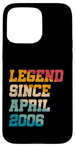Legend Since April 2006 Lustiges Geschenk zum 19. Geburtstag Hülle für iPhone 15 Pro Max Legend Since April 2006 Lustiges Geschenk zum 19. Geburtstag Hülle für iPhone 15 Pro Max von Vintage Anniversary Birthday Novelty Gifts By Mj