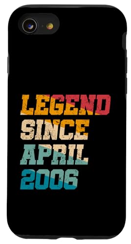 Legend Since April 2006 Lustiges Geschenk zum 19. Geburtstag Hülle für iPhone SE (2020) / 7 / 8 von Vintage Anniversary Birthday Novelty Gifts By Mj