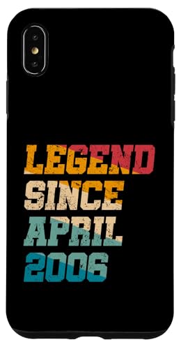 Legend Since April 2006 Lustiges Geschenk zum 19. Geburtstag Hülle für iPhone XS Max Legend Since April 2006 Lustiges Geschenk zum 19. Geburtstag Hülle für iPhone XS Max von Vintage Anniversary Birthday Novelty Gifts By Mj