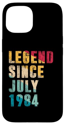 Legend Since July 1984 Funny 41 Year Old Gifts 41. Birthday Hülle für iPhone 15 Legend Since July 1984 Funny 41 Year Old Gifts 41. Birthday Hülle für iPhone 15 von Vintage Anniversary Birthday Novelty Gifts By Mj