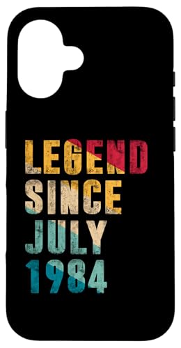 Legend Since July 1984 Funny 41 Year Old Gifts 41. Birthday Hülle für iPhone 16 Legend Since July 1984 Funny 41 Year Old Gifts 41. Birthday Hülle für iPhone 16 von Vintage Anniversary Birthday Novelty Gifts By Mj