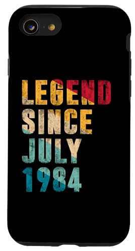 Legend Since July 1984 Funny 41 Year Old Gifts 41. Birthday Hülle für iPhone SE (2020) / 7 / 8 von Vintage Anniversary Birthday Novelty Gifts By Mj