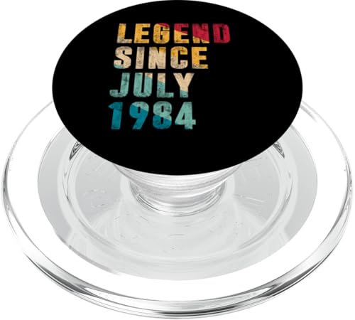 Legend Since July 1984 Funny 41 Year Old Gifts 41. Birthday PopSockets PopGrip für MagSafe Legend Since July 1984 Funny 41 Year Old Gifts 41. Birthday PopSockets PopGrip für MagSafe von Vintage Anniversary Birthday Novelty Gifts By Mj