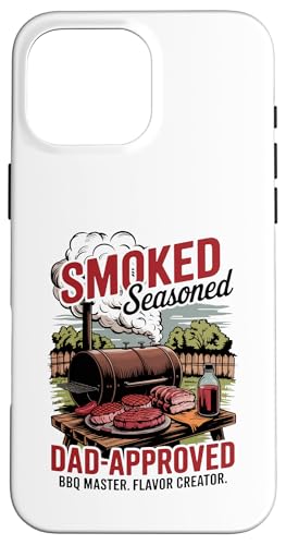 BBQ King of the Backyard - Smoked and Dad Approved Father's Hülle für iPhone 16 Pro Max BBQ King of the Backyard - Smoked and Dad Approved Father's Hülle für iPhone 16 Pro Max von Vintage BBQ Dad - Smoked Seasoned Dad Approved