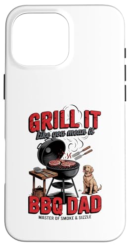 Der Meister von Smoke & Sizzle - BBQ DAD Hülle für iPhone 16 Pro Max von Vintage BBQ Dad - Smoked Seasoned Dad Approved