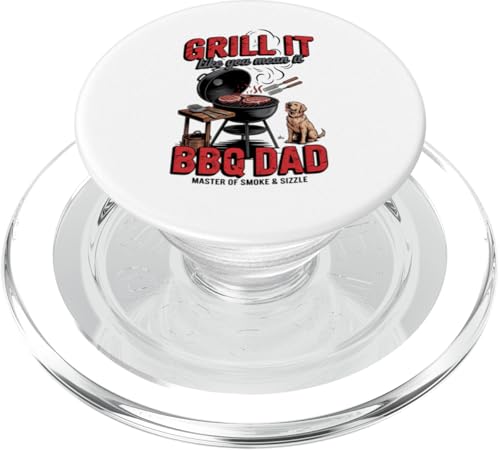 Der Meister von Smoke & Sizzle - BBQ DAD PopSockets PopGrip für MagSafe Der Meister von Smoke & Sizzle - BBQ DAD PopSockets PopGrip für MagSafe von Vintage BBQ Dad - Smoked Seasoned Dad Approved