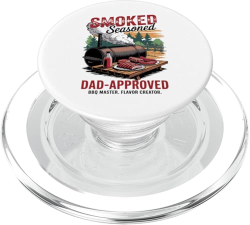 Experte für geräuchertes Fleisch – Dad-Approved – Dad Grillmaster PopSockets PopGrip für MagSafe Experte für geräuchertes Fleisch – Dad-Approved – Dad Grillmaster PopSockets PopGrip für MagSafe von Vintage BBQ Dad - Smoked Seasoned Dad Approved