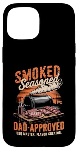 Flamme, Geschmack, Vaterschaft – Grillen Papa – BBQ Dad Hülle für iPhone 15 Flamme, Geschmack, Vaterschaft – Grillen Papa – BBQ Dad Hülle für iPhone 15 von Vintage BBQ Dad - Smoked Seasoned Dad Approved