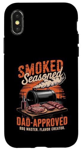 Flamme, Geschmack, Vaterschaft – Grillen Papa – BBQ Dad Hülle für iPhone X/XS Flamme, Geschmack, Vaterschaft – Grillen Papa – BBQ Dad Hülle für iPhone X/XS von Vintage BBQ Dad - Smoked Seasoned Dad Approved