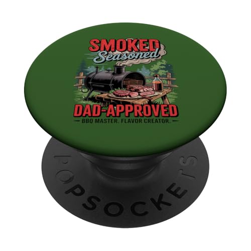 Pitmaster Pride – Smoked Seasoned BBQ Dad Geschenk PopSockets Klebender PopGrip Pitmaster Pride – Smoked Seasoned BBQ Dad Geschenk PopSockets Klebender PopGrip von Vintage BBQ Dad - Smoked Seasoned Dad Approved