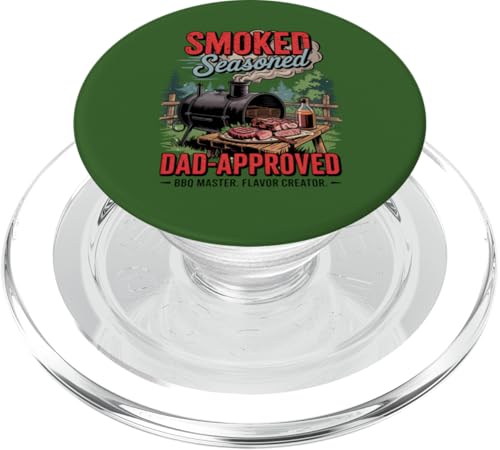 Pitmaster Pride – Smoked Seasoned BBQ Dad Geschenk PopSockets PopGrip für MagSafe Pitmaster Pride – Smoked Seasoned BBQ Dad Geschenk PopSockets PopGrip für MagSafe von Vintage BBQ Dad - Smoked Seasoned Dad Approved