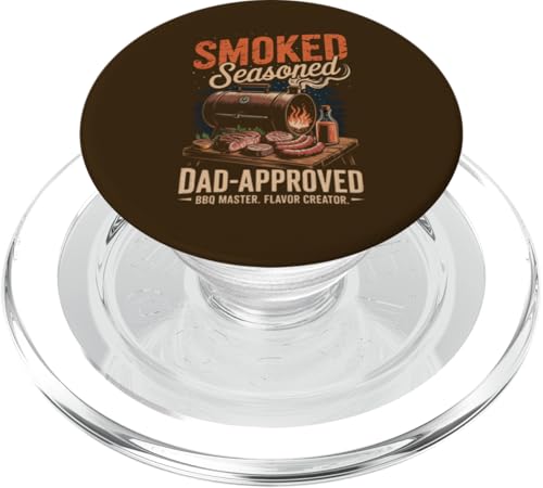 Seasoned - Smoked Meat Dad - Father's Day BBQ PopSockets PopGrip für MagSafe Seasoned - Smoked Meat Dad - Father's Day BBQ PopSockets PopGrip für MagSafe von Vintage BBQ Dad - Smoked Seasoned Dad Approved