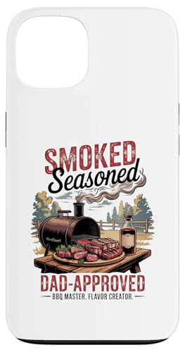 Smoked Seasoned Dad Approved — BBQ Grillmaster Vatertag Hülle für iPhone 13 von Vintage BBQ Dad - Smoked Seasoned Dad Approved