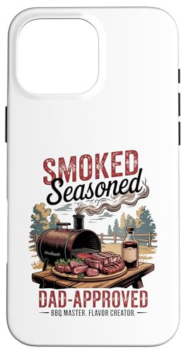 Smoked Seasoned Dad Approved — BBQ Grillmaster Vatertag Hülle für iPhone 16 Pro Max Smoked Seasoned Dad Approved — BBQ Grillmaster Vatertag Hülle für iPhone 16 Pro Max von Vintage BBQ Dad - Smoked Seasoned Dad Approved
