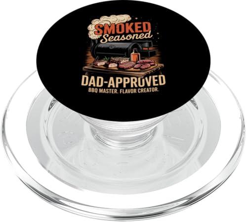Smoked Seasoned Dad Approved — BBQ Grillmaster Vatertag PopSockets PopGrip für MagSafe Smoked Seasoned Dad Approved — BBQ Grillmaster Vatertag PopSockets PopGrip für MagSafe von Vintage BBQ Dad - Smoked Seasoned Dad Approved