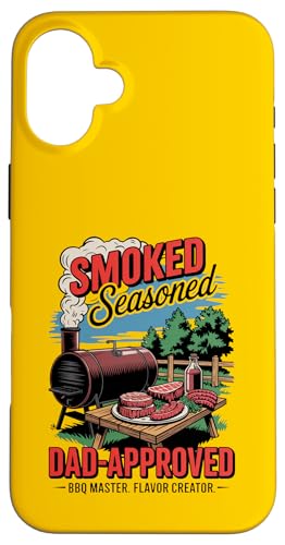 Vatertag Favorit - BBQ Dad Life mit Smoker Art Hülle für iPhone 16 Plus Vatertag Favorit - BBQ Dad Life mit Smoker Art Hülle für iPhone 16 Plus von Vintage BBQ Dad - Smoked Seasoned Dad Approved