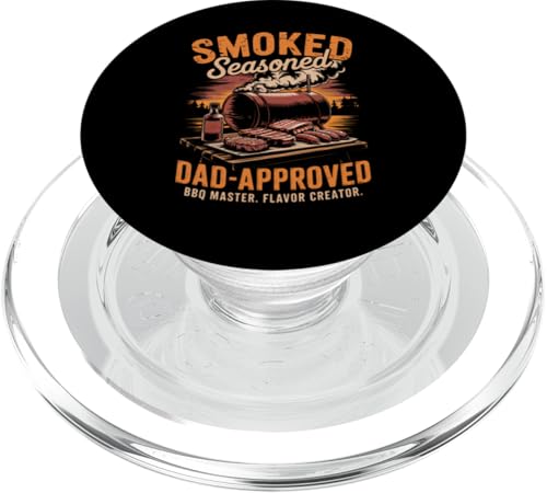 Weekend Grill Dad - Father's Day BBQ PopSockets PopGrip für MagSafe Weekend Grill Dad - Father's Day BBQ PopSockets PopGrip für MagSafe von Vintage BBQ Dad - Smoked Seasoned Dad Approved