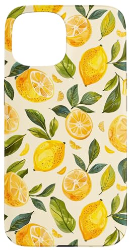 Hülle für iPhone 15 Aquarell Zitrone Sommer Limonade Zitrusfrucht von Vintage Citrus Lemon Fruit Vintage Summer Design