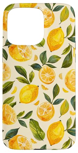 Hülle für iPhone 15 Pro Max Aquarell Zitrone Sommer Limonade Zitrusfrucht Hülle für iPhone 15 Pro Max Aquarell Zitrone Sommer Limonade Zitrusfrucht von Vintage Citrus Lemon Fruit Vintage Summer Design