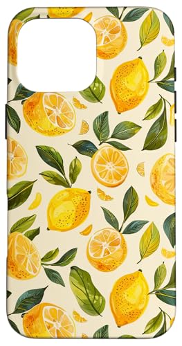 Hülle für iPhone 16 Pro Max Aquarell Zitrone Sommer Limonade Zitrusfrucht Hülle für iPhone 16 Pro Max Aquarell Zitrone Sommer Limonade Zitrusfrucht von Vintage Citrus Lemon Fruit Vintage Summer Design