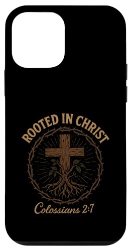 Verwurzelt in Christus – Christliches Jesus-Kreuz Hülle für iPhone 12 mini von Vintage Faith Belief Devotion Spiritual Religious
