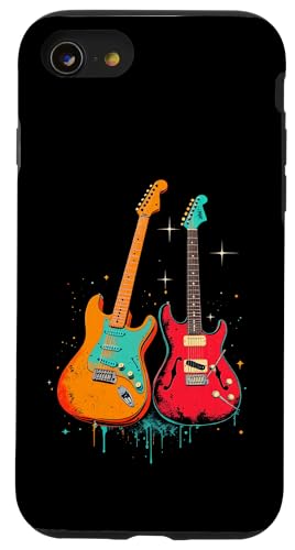 Vintage-Gitarre Hülle für iPhone SE (2020) / 7 / 8 von Vintage-Gitarren-Design