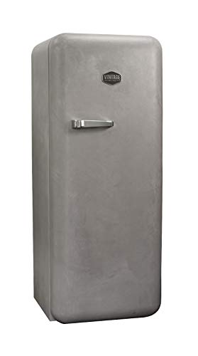 Vintage Industries Retro Kühlschrank BANKSY, SONDEREDITION, Kühl-Gefrier-Kombination, Kühlschrank mit Gefrierfach, Weinregal, Beton Grau, VIRC330 Vintage Industries Retro Kühlschrank BANKSY, SONDEREDITION, Kühl-Gefrier-Kombination, Kühlschrank mit Gefrierfach, Weinregal, Beton Grau, VIRC330 von Vintage Industries