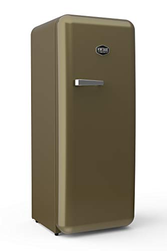 Vintage Industries Retro Kühlschrank Havanna, SONDEREDITION Gold, Kühl-Gefrier-Kombination, Kühlschrank mit Gefrierfach, Weinregal, Perlgold, VIRC330 Vintage Industries Retro Kühlschrank Havanna, SONDEREDITION Gold, Kühl-Gefrier-Kombination, Kühlschrank mit Gefrierfach, Weinregal, Perlgold, VIRC330 von Vintage Industries